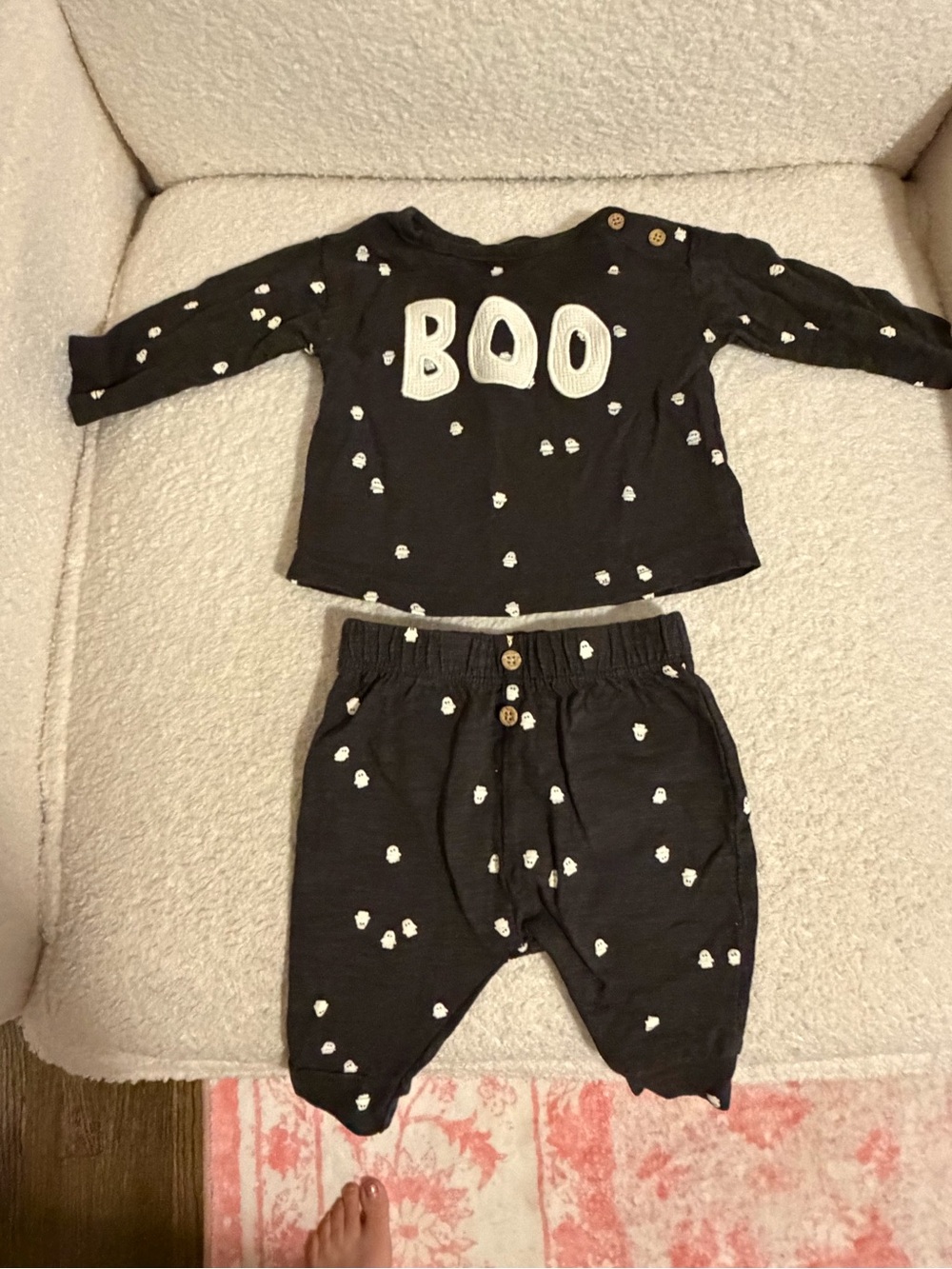 Carters 'BOO'  Set - Ghost Print Halloween